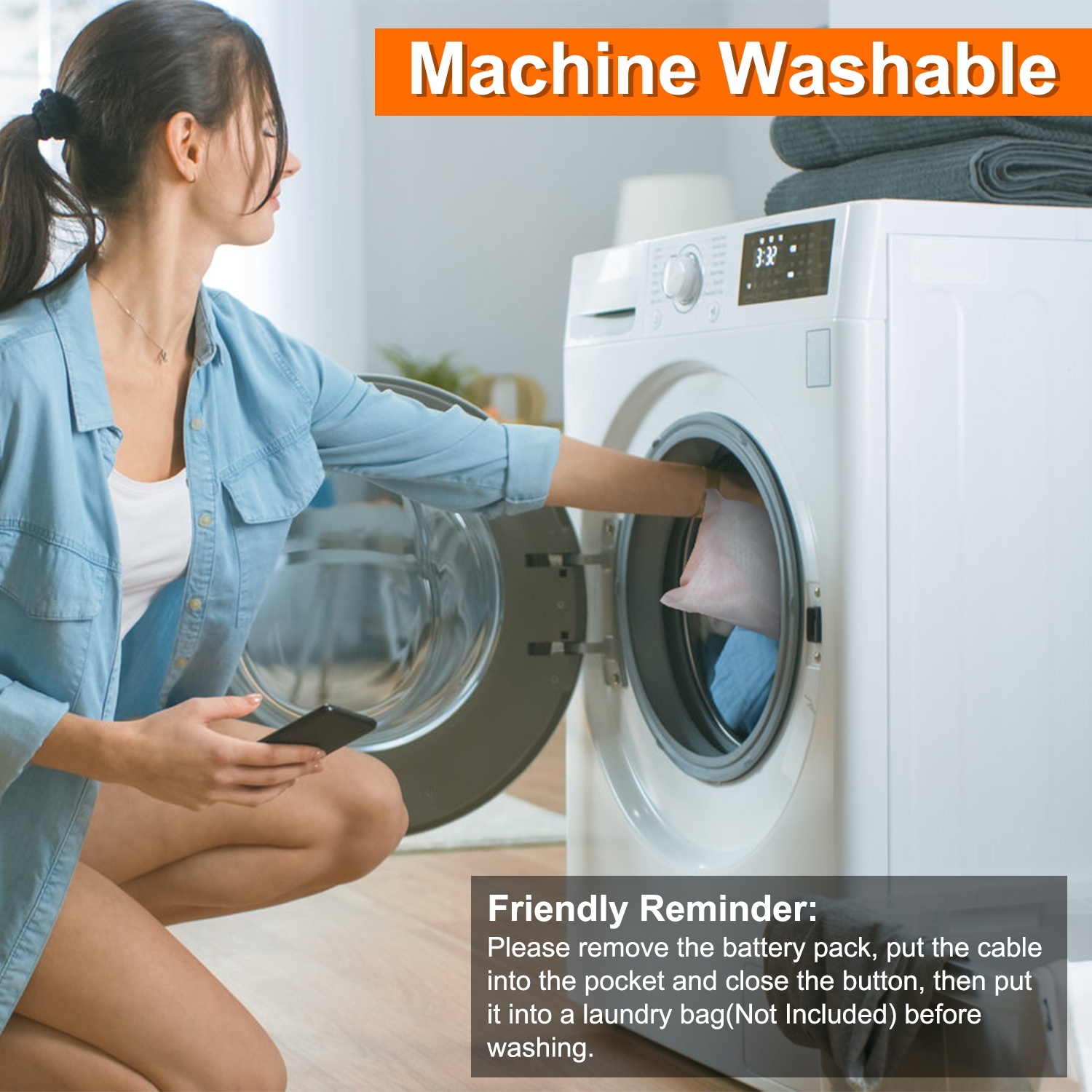 APP-Controlled Heated Socks – Rechargeable 5000mAh Electric Thermal Socks for Men & Women, 4 Heat Levels, Winter Warm Socks for Skiing, Hiking, Hunting - Image 3