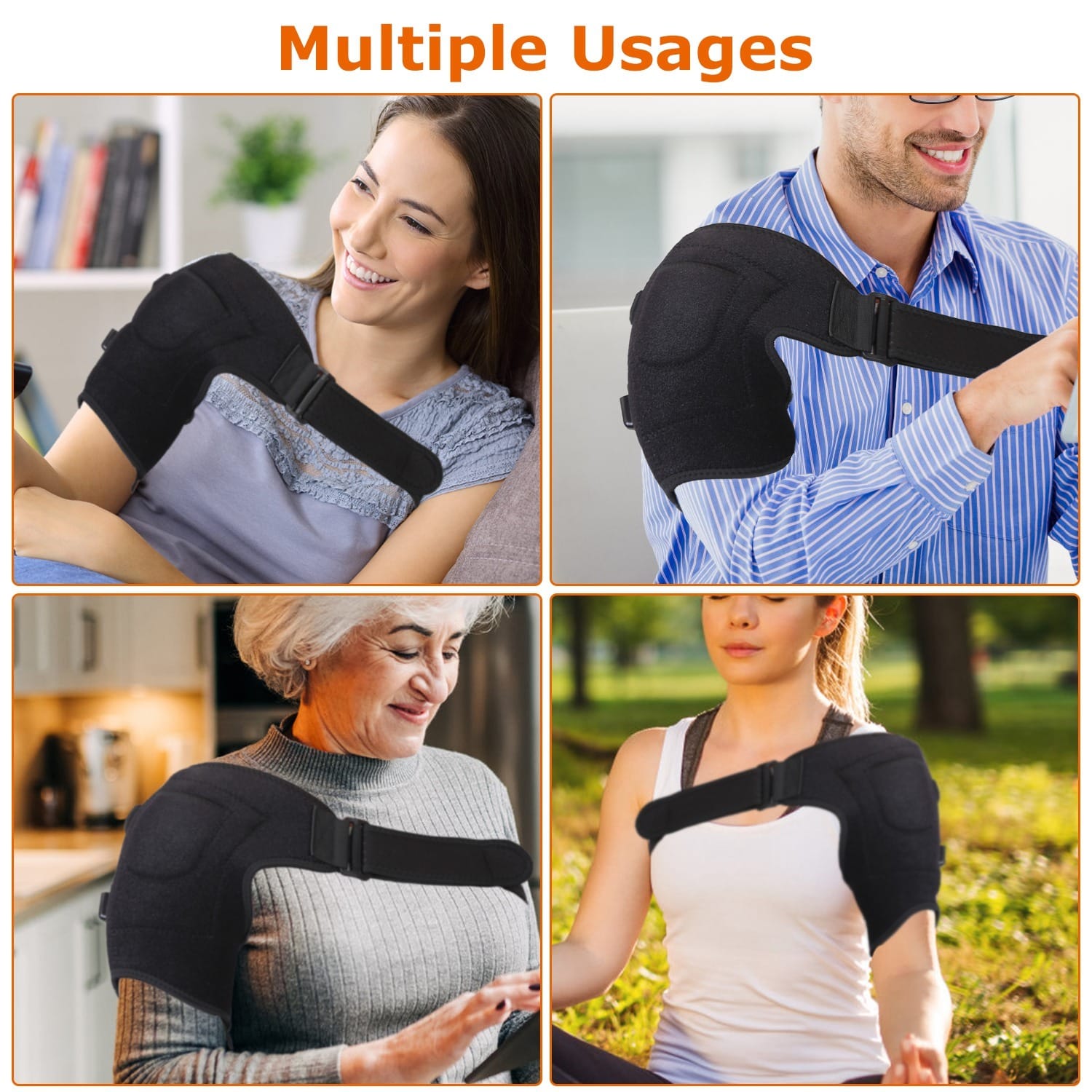 Heated Shoulder Brace | Electric Heating Pad Sleeve for Pain Relief & Muscle Stiffness - Image 6