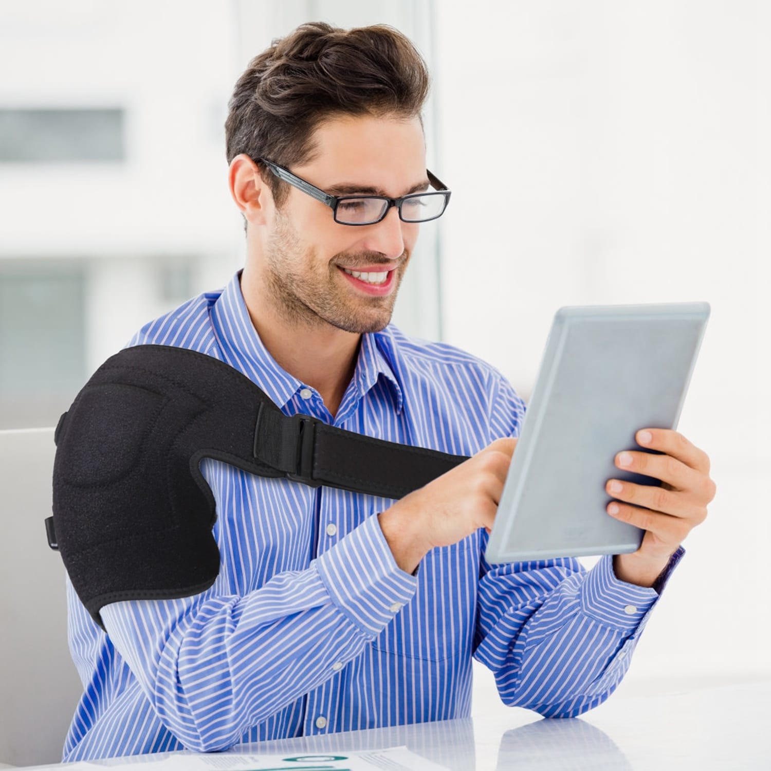 Heated Shoulder Brace | Electric Heating Pad Sleeve for Pain Relief & Muscle Stiffness - Image 7