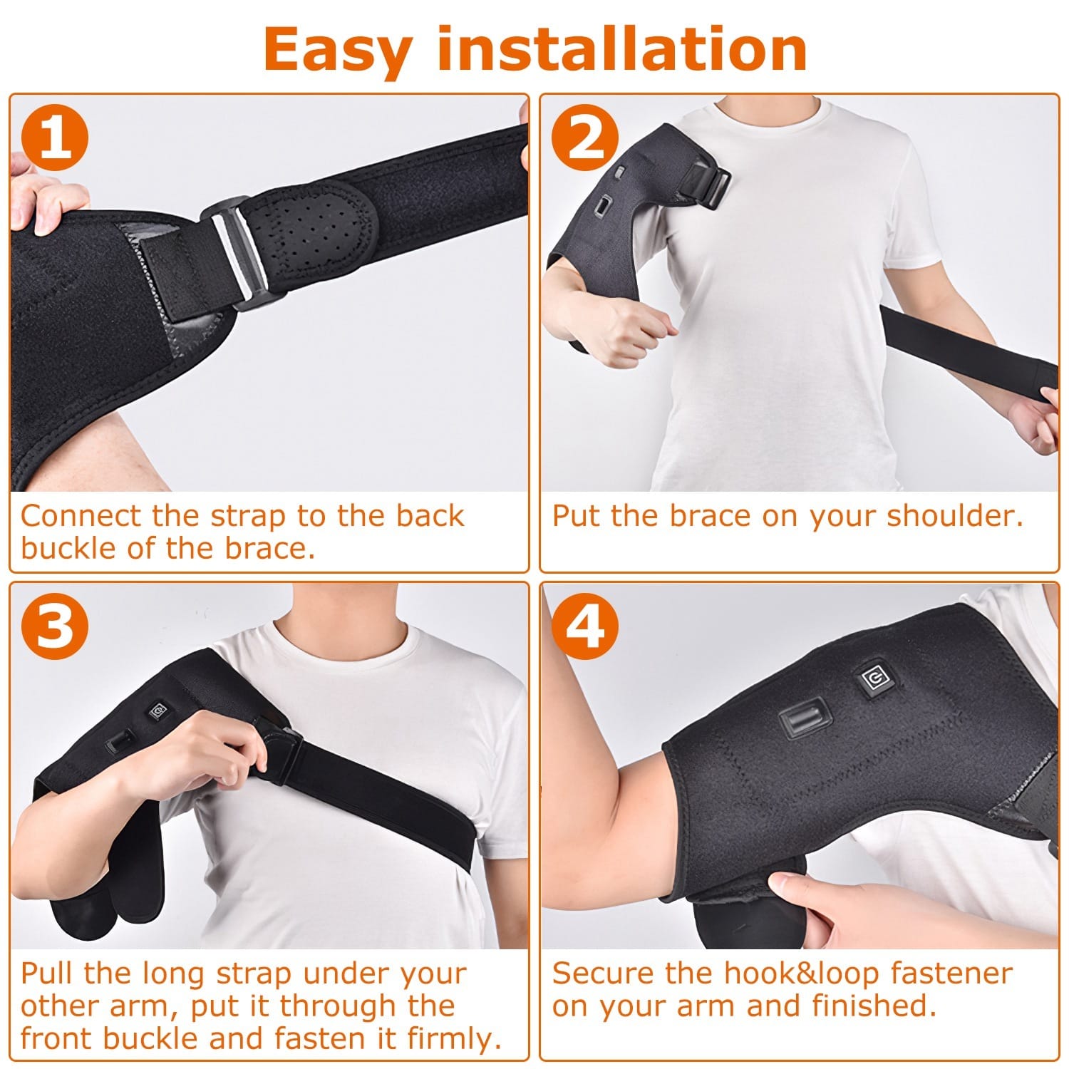 Heated Shoulder Brace | Electric Heating Pad Sleeve for Pain Relief & Muscle Stiffness - Image 5