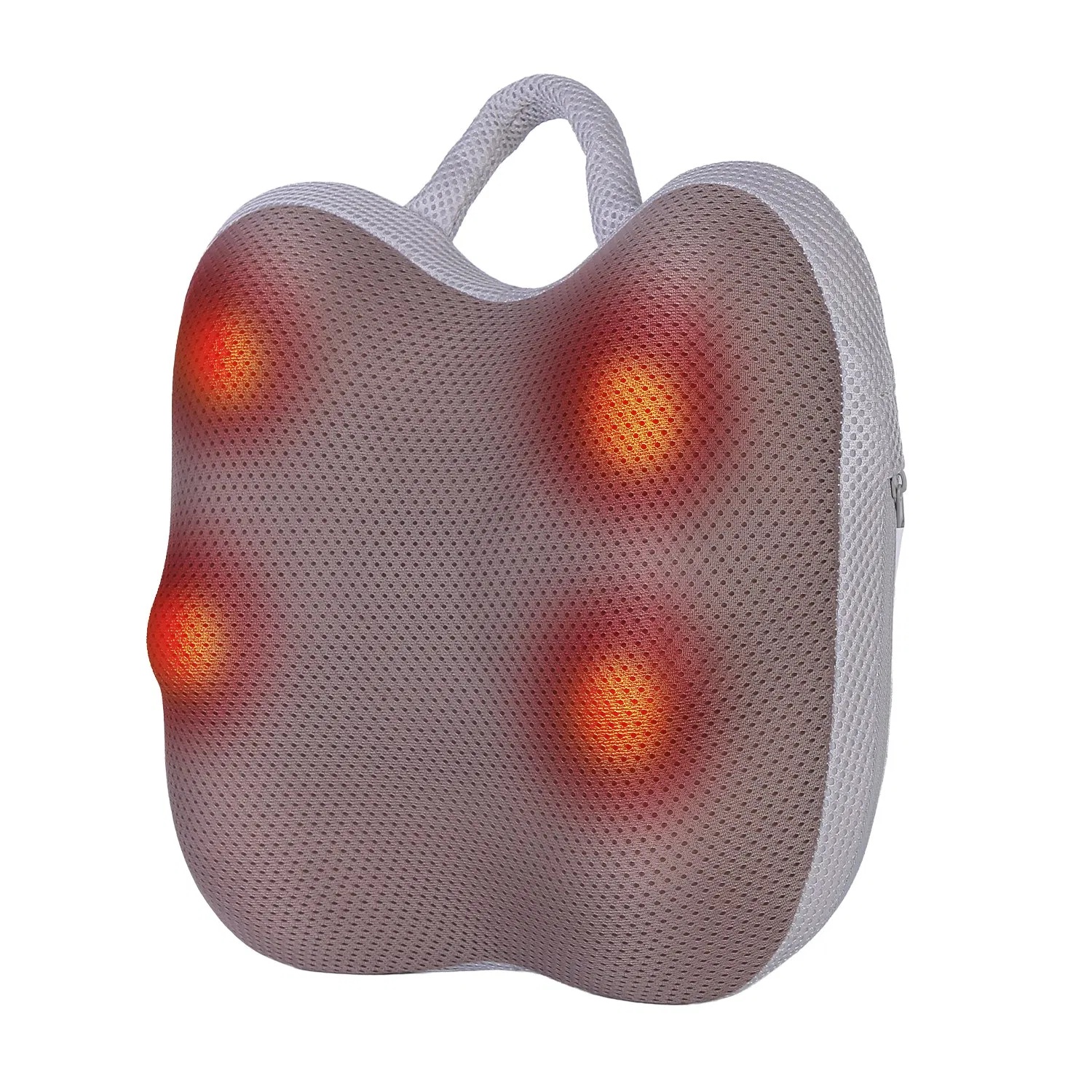 Shiatsu Back And Waist Massager With Heat Cordless Rechargeable Kneading Lower Back Massage Pillow Portable Lumbar Massager For Home Car Office - Image 2